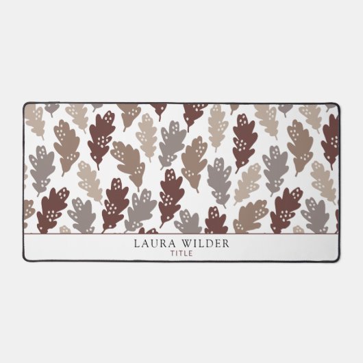 Muster rustikaler Falling-Blätter Schreibtischunterlage (Vorderseite)