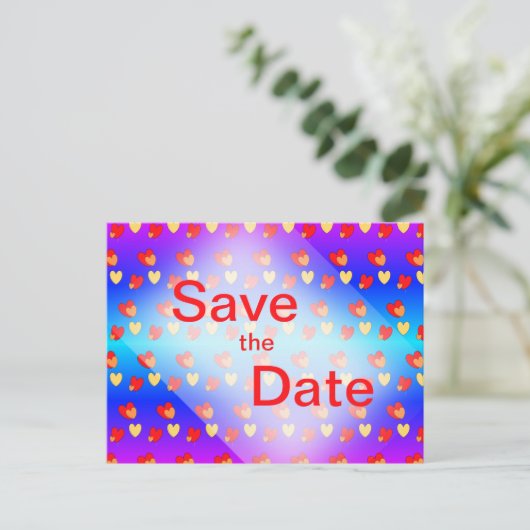 Muster Save the Date als Postkarte hören (Stehend Vorderseite)