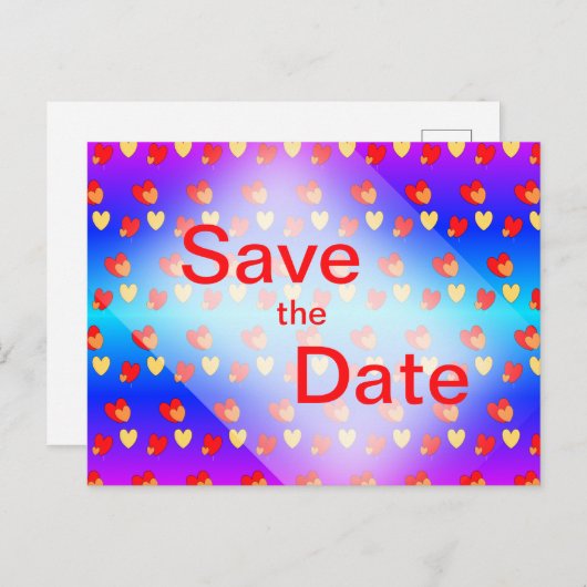 Muster Save the Date als Postkarte hören (Vorne/Hinten)