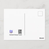 Muster Save the Date als Postkarte hören (Rückseite)