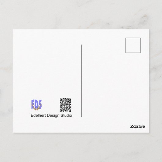 Muster Save the Date als Postkarte hören (Rückseite)