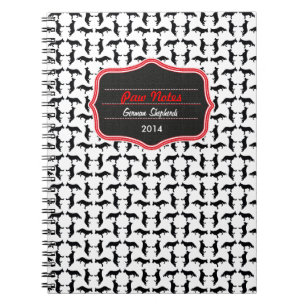 Muster Schäferhund Notizblock