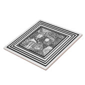 Muster schwarz-weiß fliese (Seite)