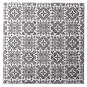 Muster schwarz-weiß fliese (Vorderseite)