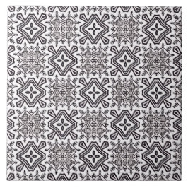 Muster schwarz-weiß fliese