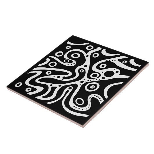 Muster schwarz-weiß fliese (Seite)