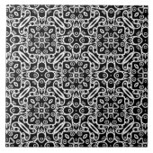 Muster schwarz-weiß fliese (Vorderseite)