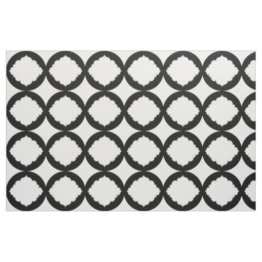 Muster schwarz-weiß geometrische Formen Stoff (Fat Quarter (45,7 x 55,9 cm))