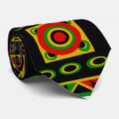 Muster Schwarze Geschichte Krawatte (Gerollt)