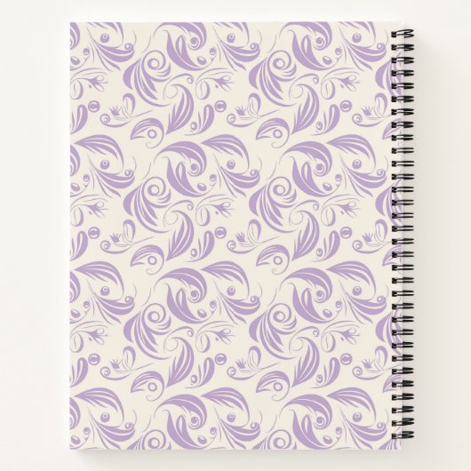 Muster-Script für weibliche botanische Blätter Notizblock (Rückseite)