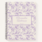 Muster-Script für weibliche botanische Blätter Notizblock (Vorderseite)