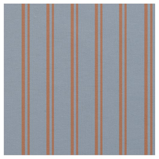 Muster Sienna & Light Slate Gran Streifen Stoff (Nahaufnahme)