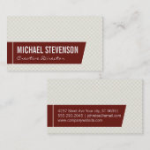 Muster skalieren visitenkarte (Vorne/Hinten)