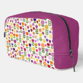 Muster skandinavischer Blume Waschbeutel (Rechte Ecke)