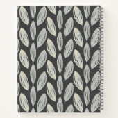 Muster-Skizze für elegante geflochtene Blätter Notizblock (Rückseite)