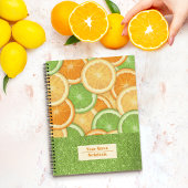 Muster Slices Orange Notebook Notizblock