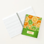 Muster Slices Orange Notebook Notizblock (Innenseite)