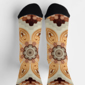 Muster-Socken für braune Blume Socken (Oben)