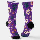 Muster-Socken für Paw Print und Leaf Socken (Gewinkelt)