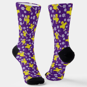 Muster-Socken für Ski Chick Socken