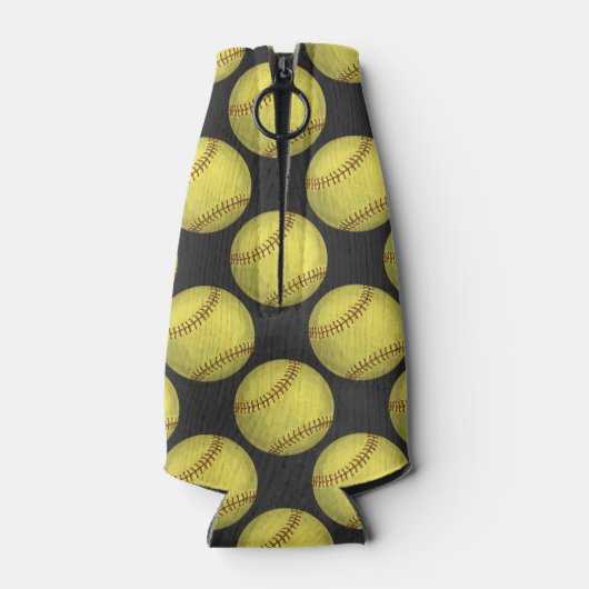 Muster Softball Flaschenkühler (Rückseite)