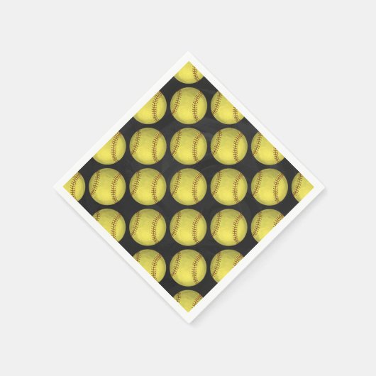 Muster Softball Serviette (Ecke)