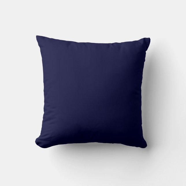 Muster/Solid Midnight Blue-Tile-Design Kissen (Vorderseite)