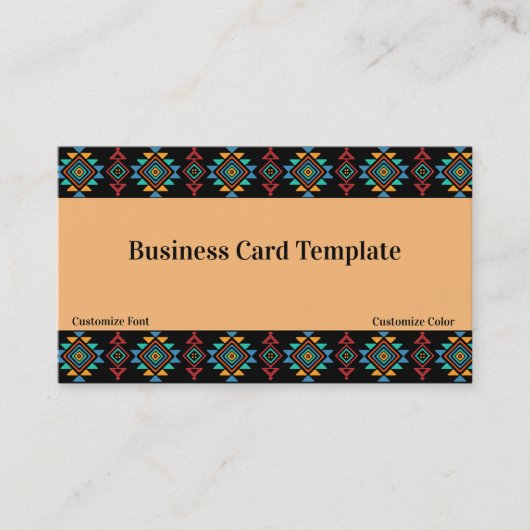 Muster Southwestern Business Card Visitenkarte (Vorderseite)