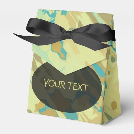 Muster - Spritzer-Tarnung + Text Geschenkschachtel (Vorderseite)