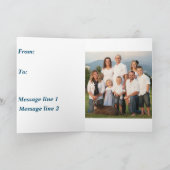 Muster-Standard, 5" x 7" geklappte Grußkarte Karte (Innenseite)