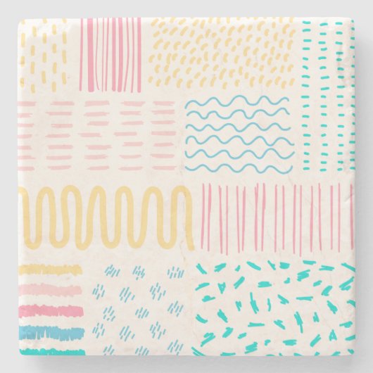 Muster Steinuntersetzer (Vorderseite)