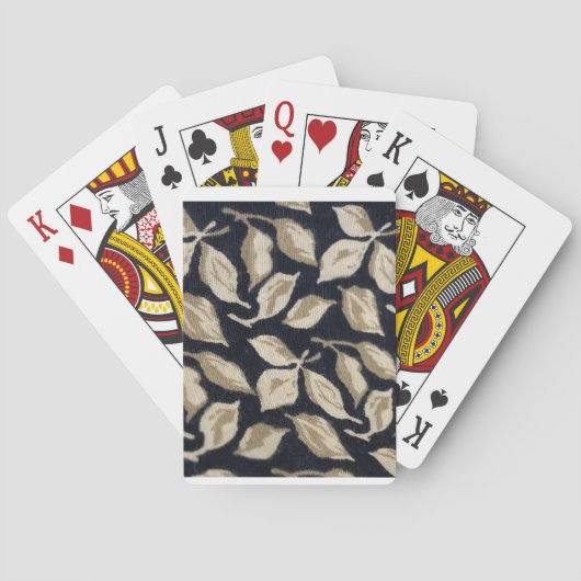 Muster stilisierter Blätter Spielkarten (Rückseite)