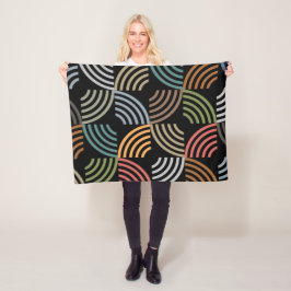 Muster Stilvoll modern - geometrisch Vintag Fleecedecke