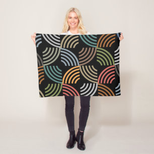 Muster Stilvoll modern - geometrisch Vintag Fleecedecke