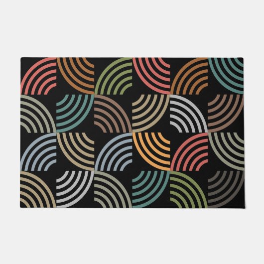 Muster Stilvoll modern - geometrisch Vintag Fußmatte (Vorderseite)