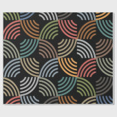 Muster Stilvoll modern - geometrisch Vintag Geschenkpapier (Flach)