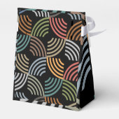 Muster Stilvoll modern - geometrisch Vintag Geschenkschachtel (Rückseite)