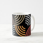 Muster Stilvoll modern - geometrisch Vintag Kaffeetasse (VorderseiteRechts)