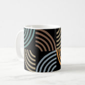 Muster Stilvoll modern - geometrisch Vintag Kaffeetasse (Vorderseite Links)