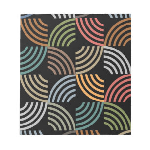 Muster Stilvoll modern - geometrisch Vintag Notizblock