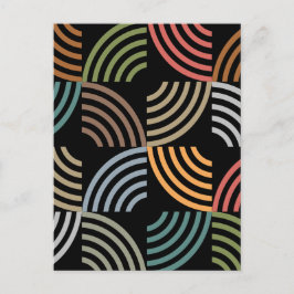 Muster Stilvoll modern - geometrisch Vintag Postkarte