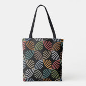 Muster Stilvoll modern - geometrisch Vintag Tasche (Rückseite)