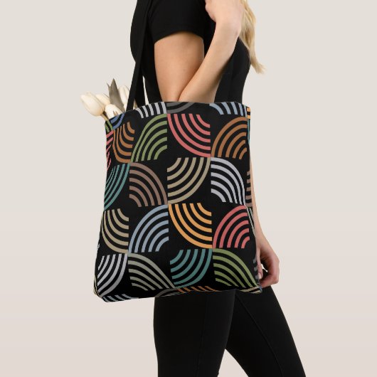 Muster Stilvoll modern - geometrisch Vintag Tasche (Von Nahem)