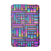 Muster Stilvoll modern - geometrischer Tartan der  Badematte (Vorderseite Vertikal)