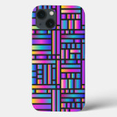 Muster Stilvoll modern - geometrischer Tartan der  Case-Mate iPhone Hülle (Rückseite)