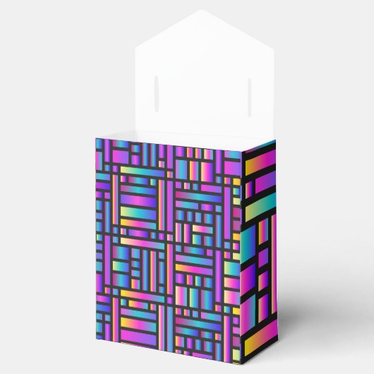 Muster Stilvoll modern - geometrischer Tartan der Geschenkschachtel (Geöffnet)