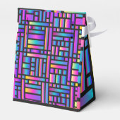 Muster Stilvoll modern - geometrischer Tartan der Geschenkschachtel (Rückseite)