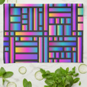 Muster Stilvoll modern - geometrischer Tartan der  Geschirrtuch (Gefaltet)