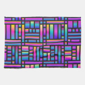 Muster Stilvoll modern - geometrischer Tartan der  Geschirrtuch (Horizontal)