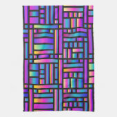 Muster Stilvoll modern - geometrischer Tartan der  Geschirrtuch (Vertikal)